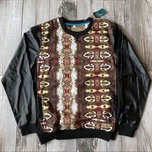 Entree LS Cobra Skin Crewneck Sweater